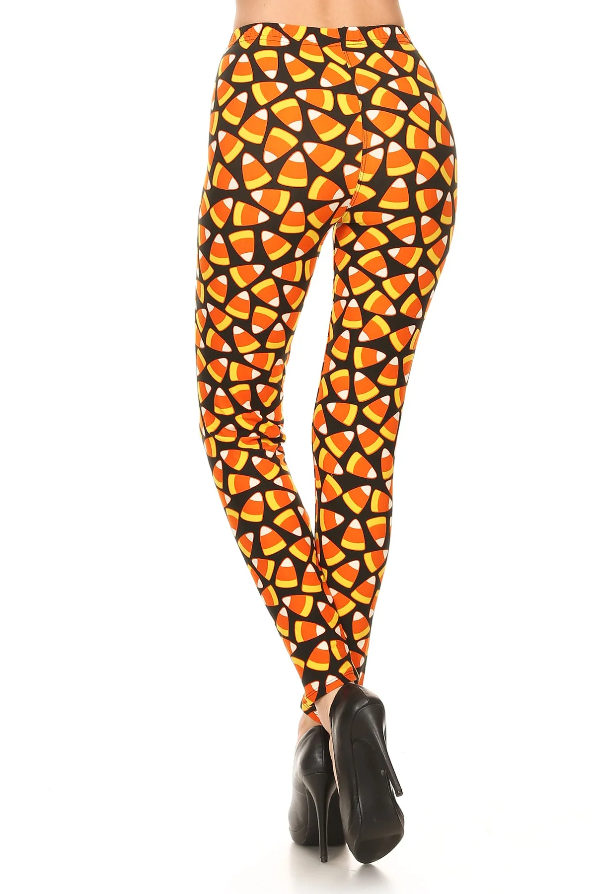 Halloween Candy Corn Print Soft Leggings