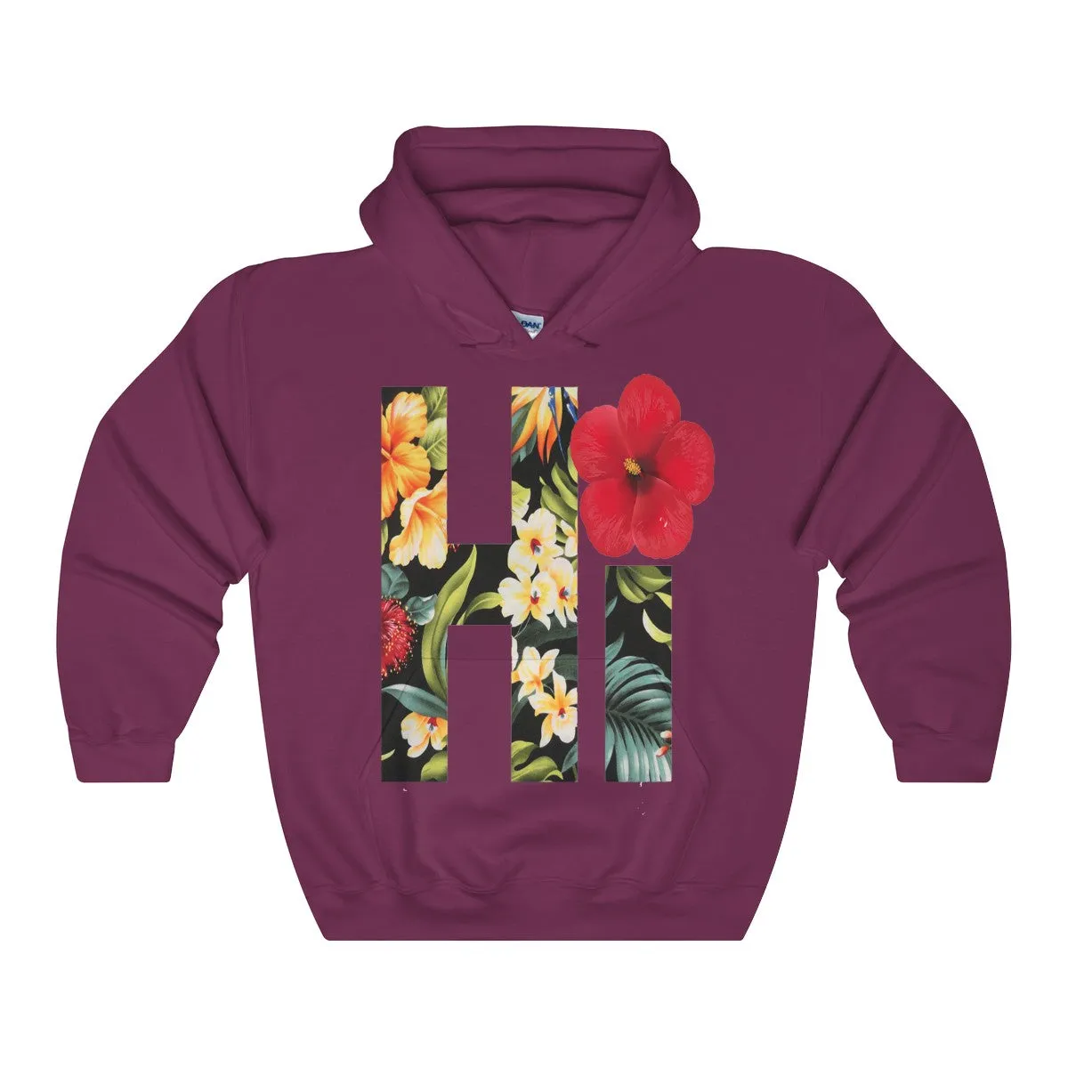 Hi Floral Hawaii Hooded Sweatshirt