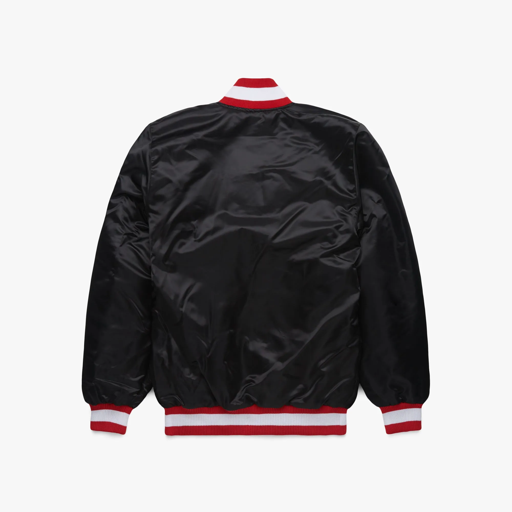 HOMAGE x Starter 49ers Blackout Satin Jacket