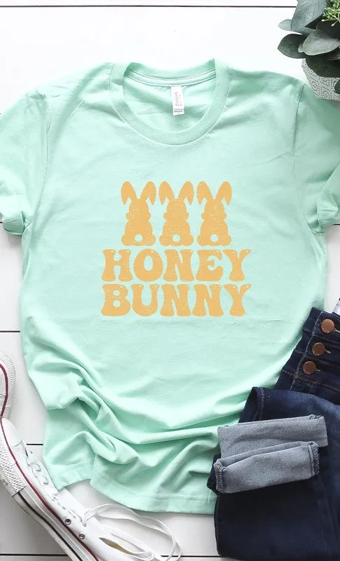 Honey Bunny Rabbit Tail Easter Graphic Tee