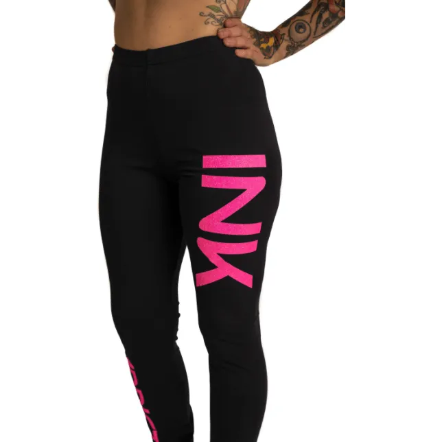 INK Glitter Black Leggings