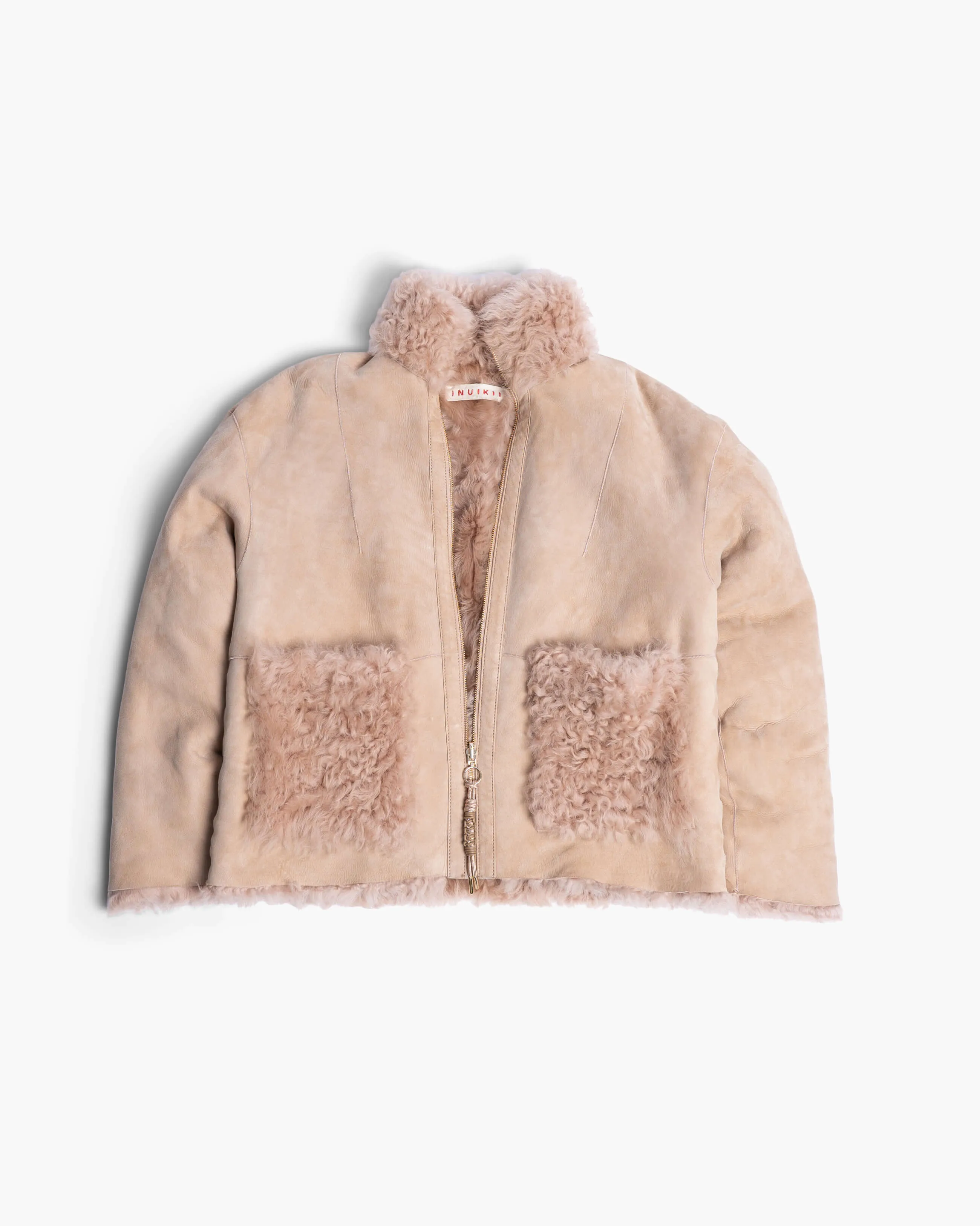  INUIKII Shearling Jacket Beige 