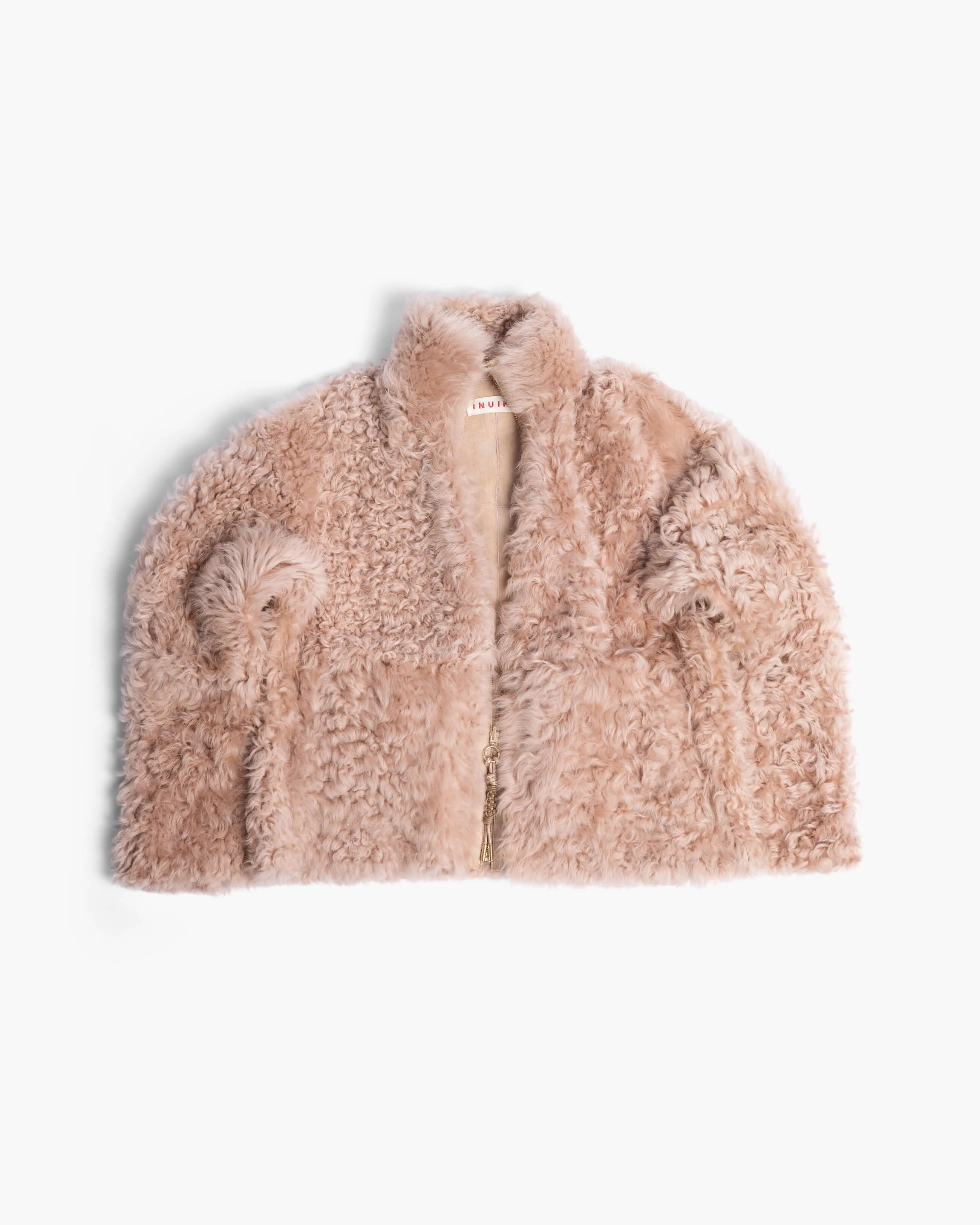  INUIKII Shearling Jacket Beige 