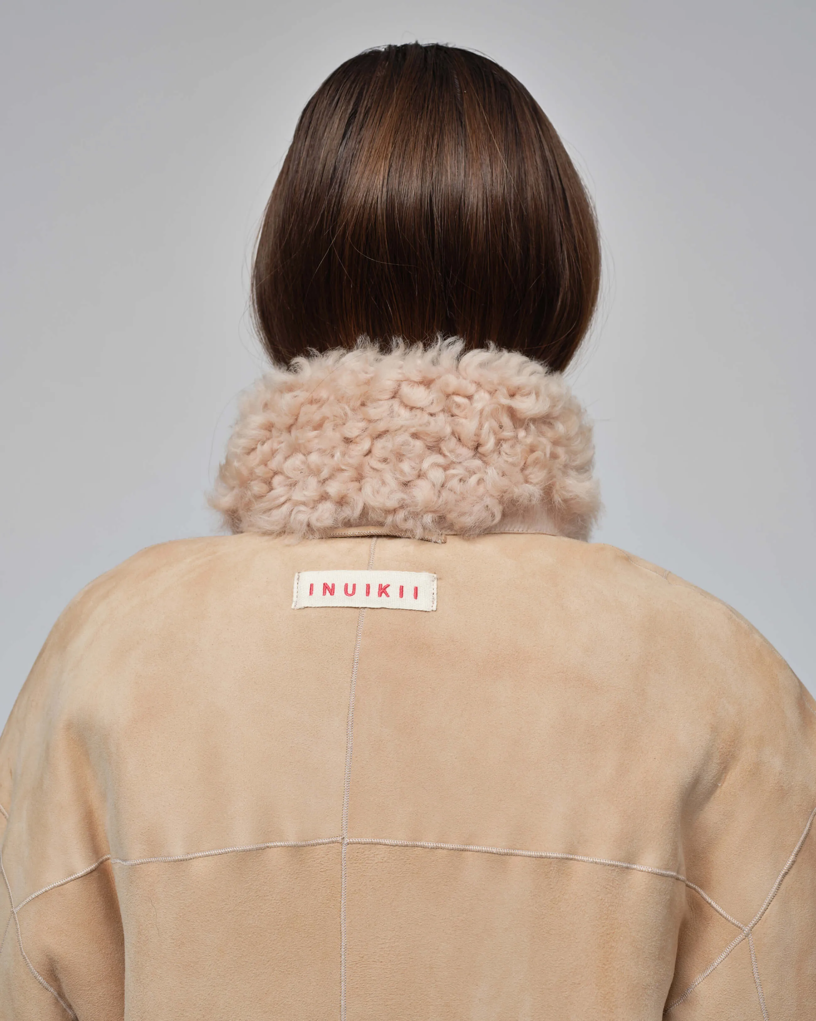  INUIKII Shearling Jacket Beige 