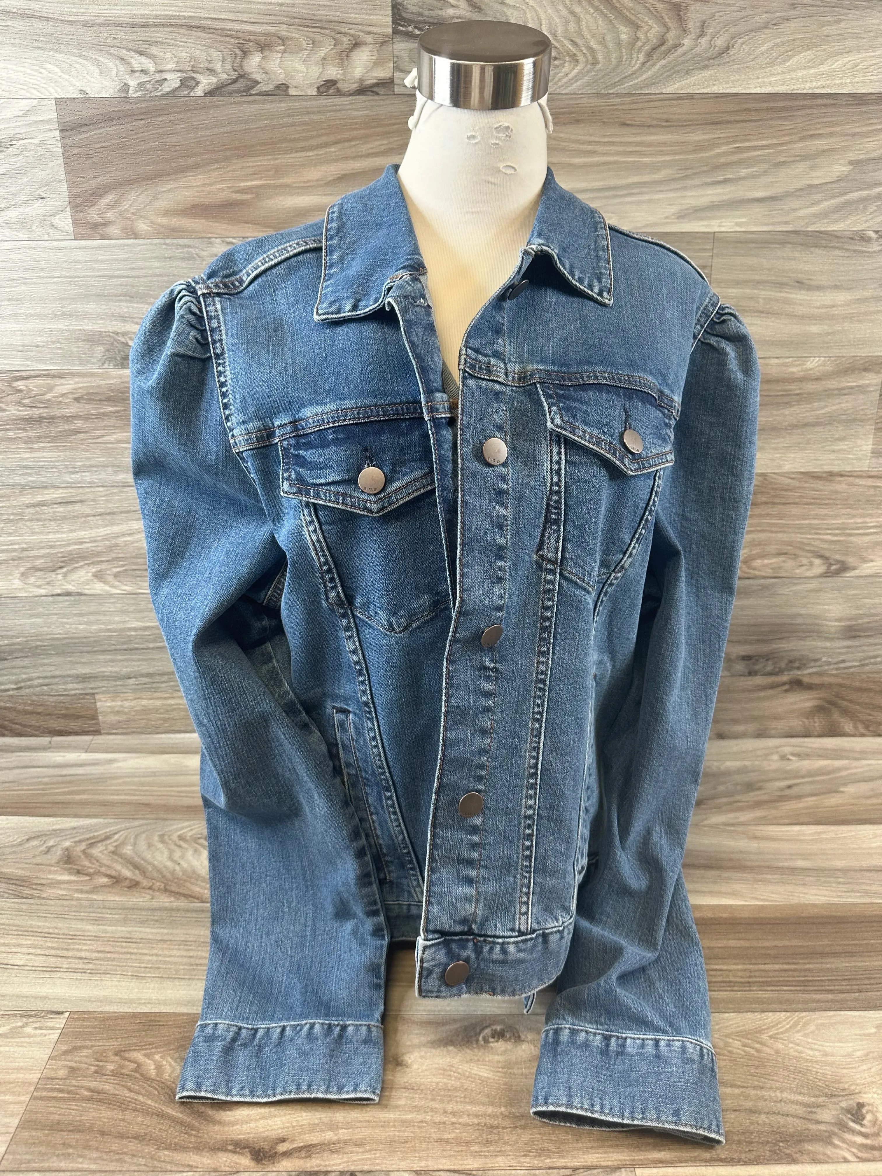 Jacket Denim By Ana In Blue Denim, Size: Xl