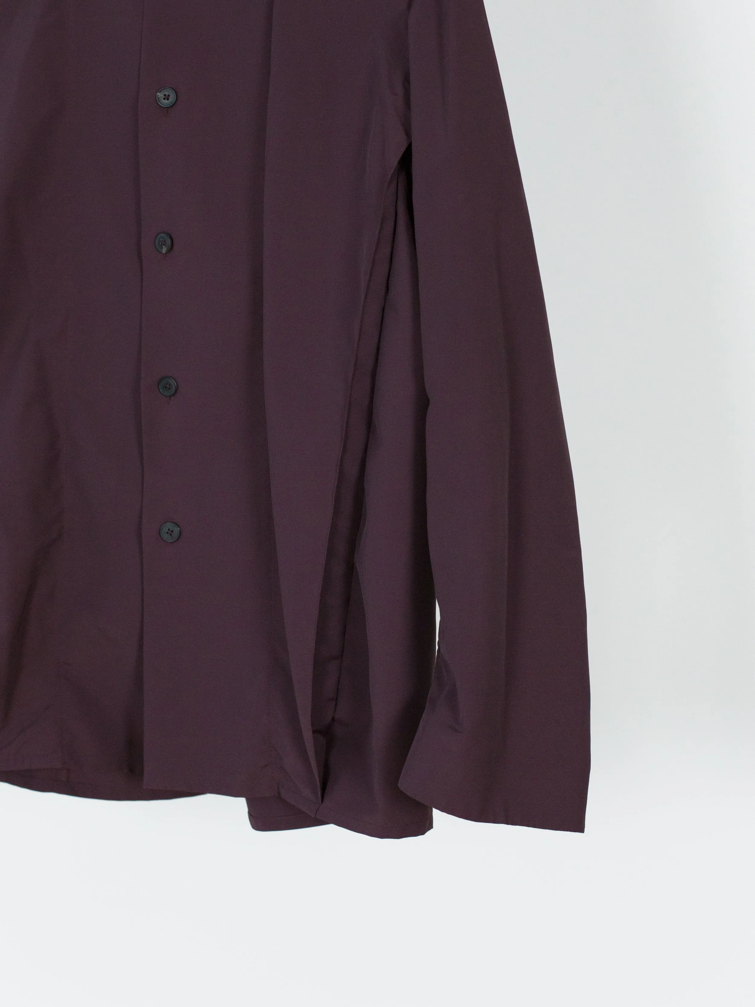 Kiko Kostadinov SS18 00042018 Maroon 'Cubist' Overshirt