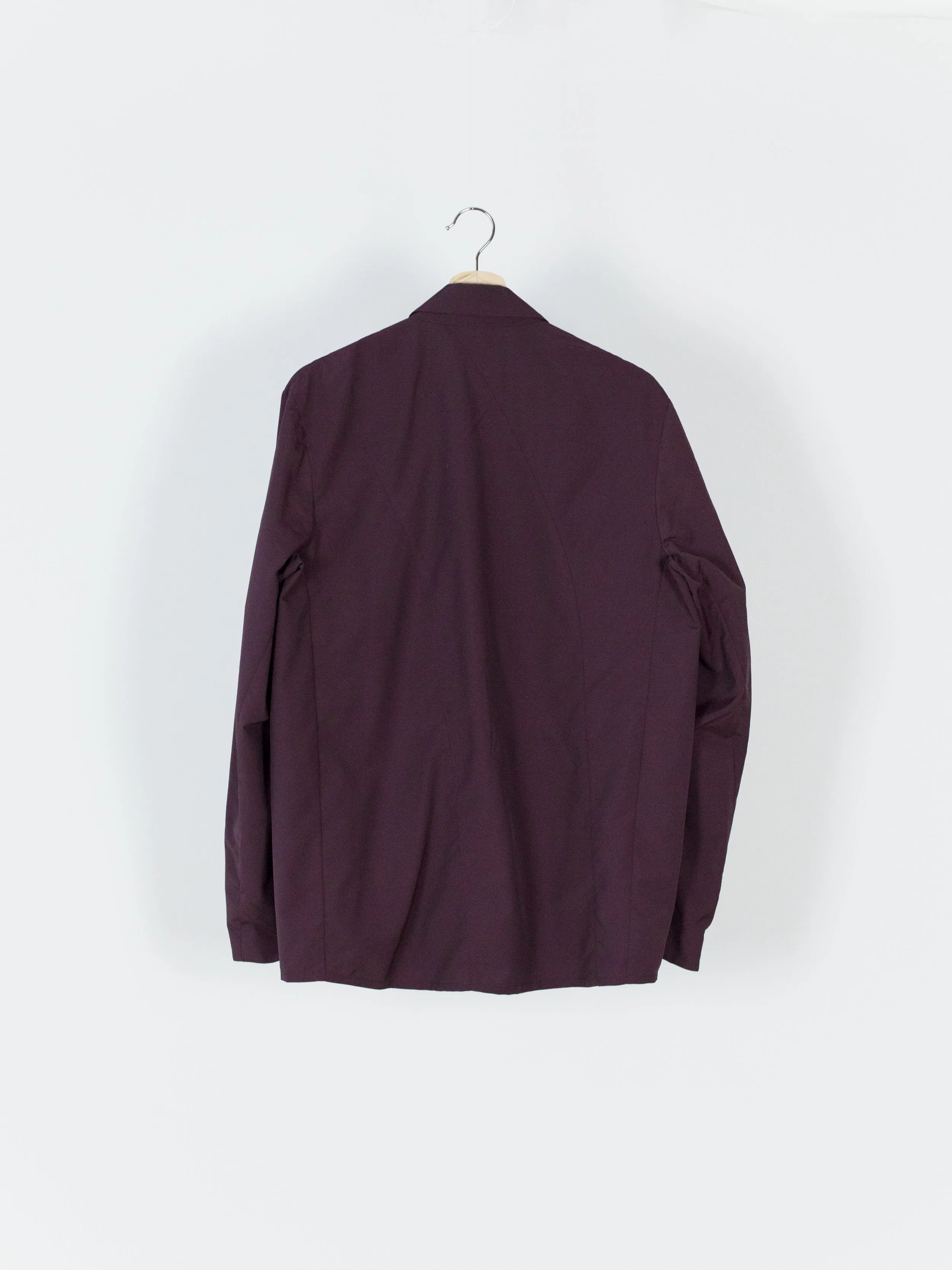 Kiko Kostadinov SS18 00042018 Maroon 'Cubist' Overshirt