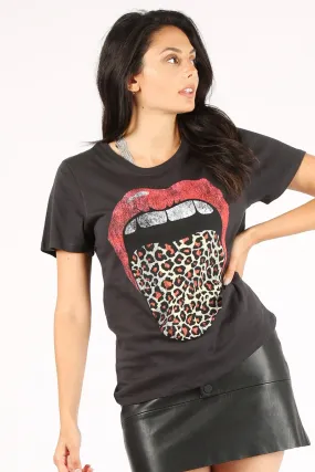 Leopard Tounge Tee