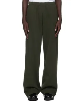 LES TIEN Green Heavyweight Puddle Sweatpants