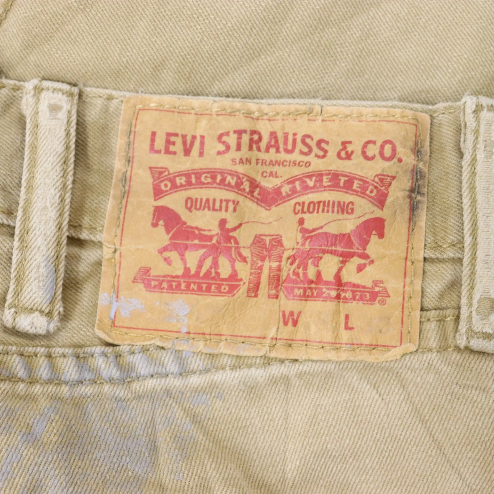 Levi's Straight Fit Tans Jeans