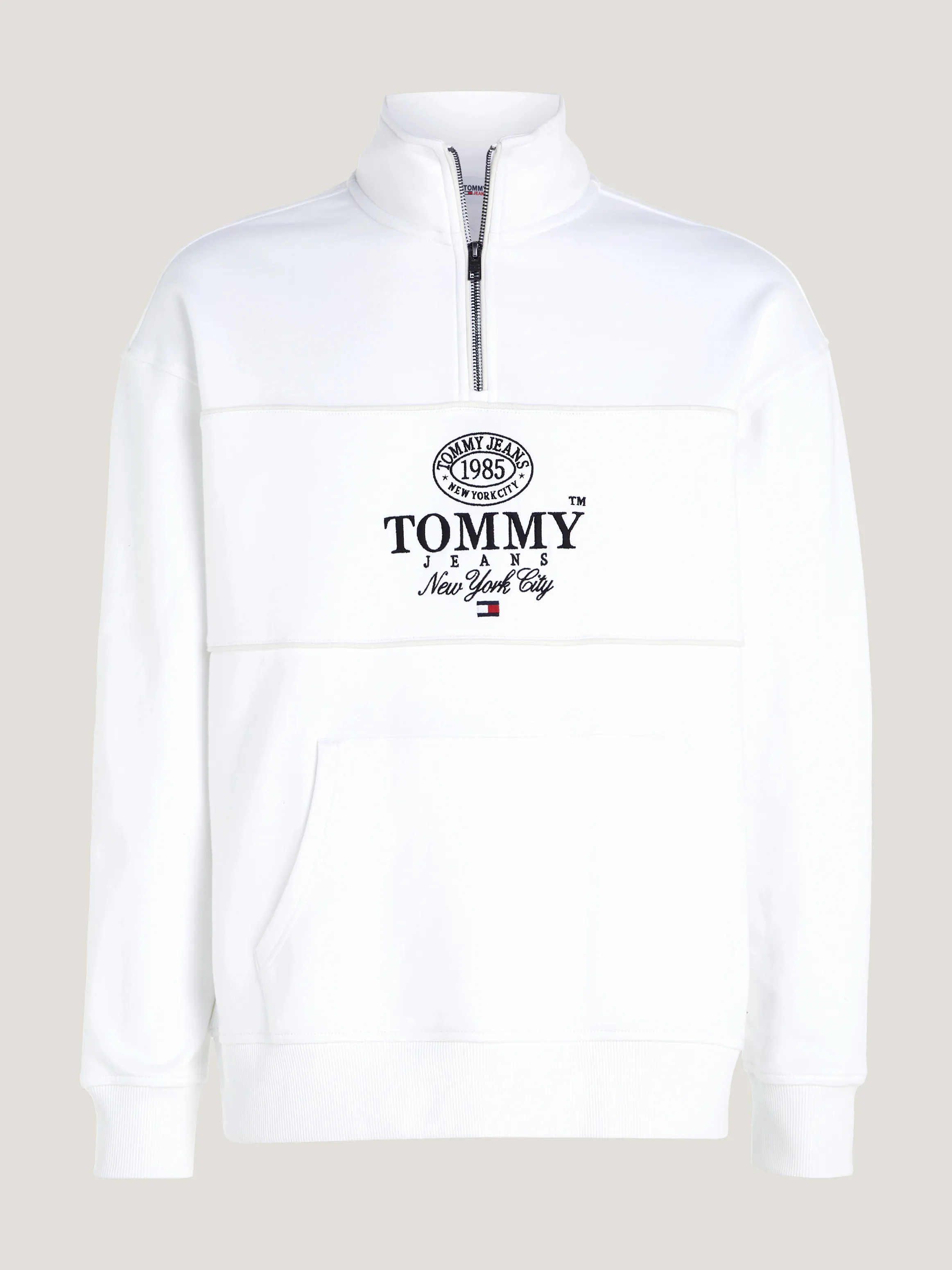 Logo Relaxed Fit Half-Zip Sweatshirt | Sweatshirts & Hoodies | Tommy Jeans