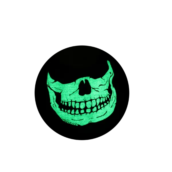 Majestic Apparel Fire Ink Glow In The Dark Green Skull Hood