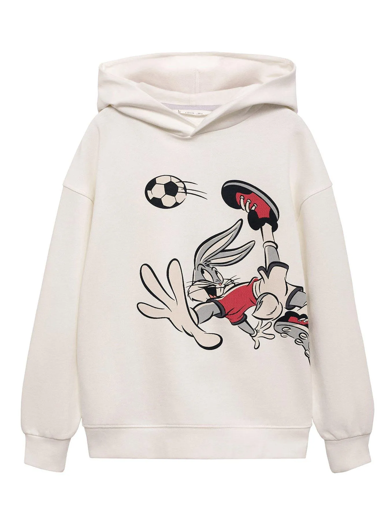 Mango Boys Looney Tunes Hoody - Light Cream