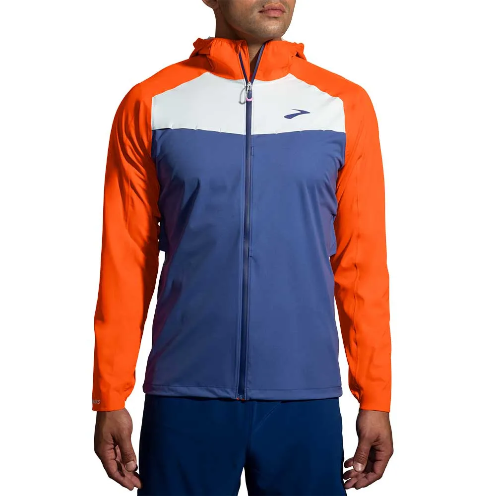 Men's High Point Waterproof Jacket - Aegean/Bright Oran