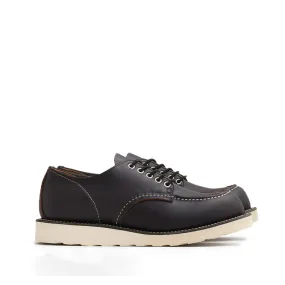 Men’s Leather Shoes for All Seasons, Black Low-Top 