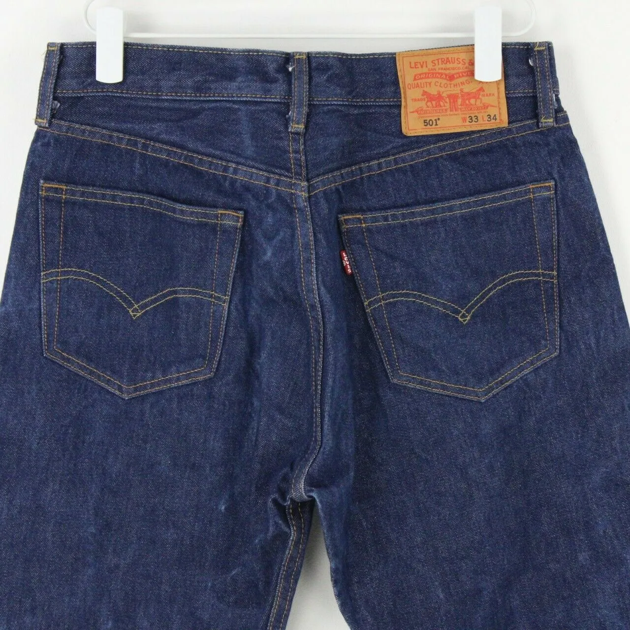 Mens LEVIS 501 Jeans Dark Blue | W31 L32