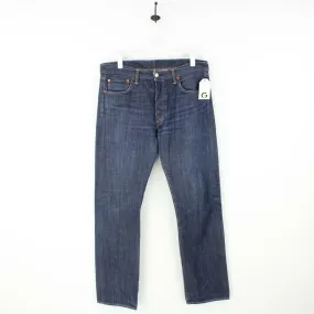 Mens LEVIS 501 Jeans Dark Blue | W36 L34