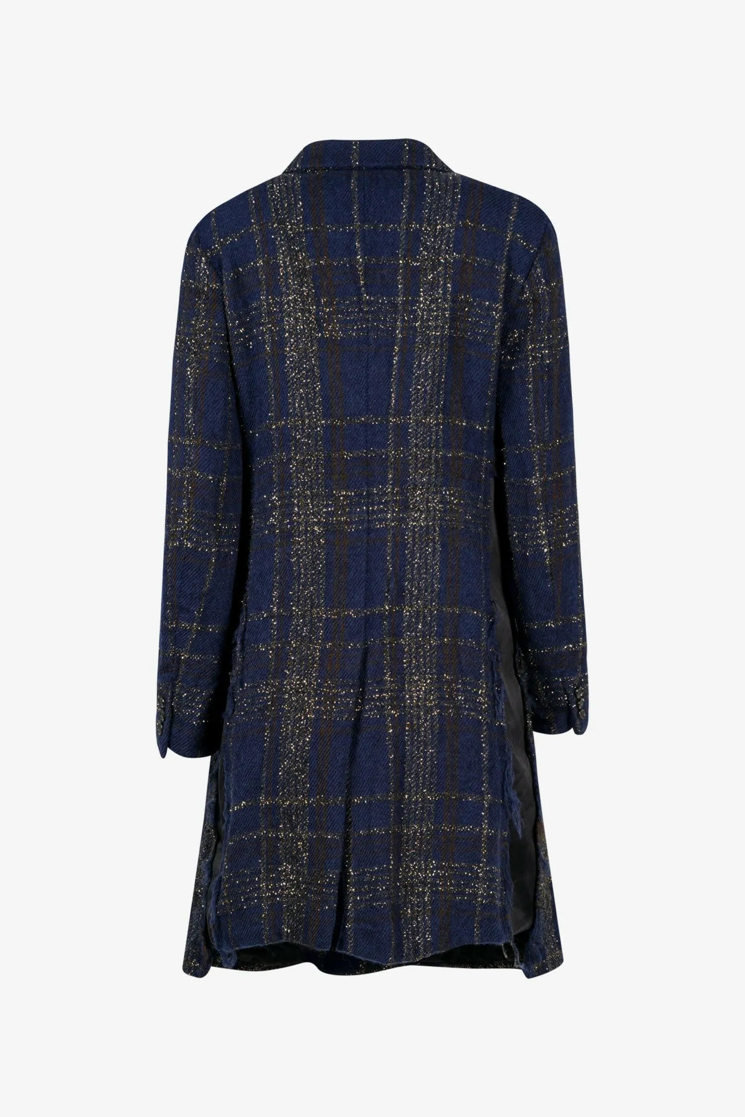 Metallic Check Coat