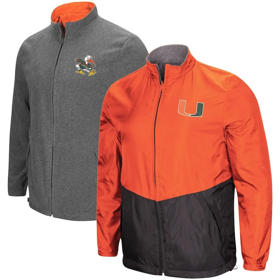 Miami Hurricanes Halfback Reversible Polar Fleece/Rain Jacket