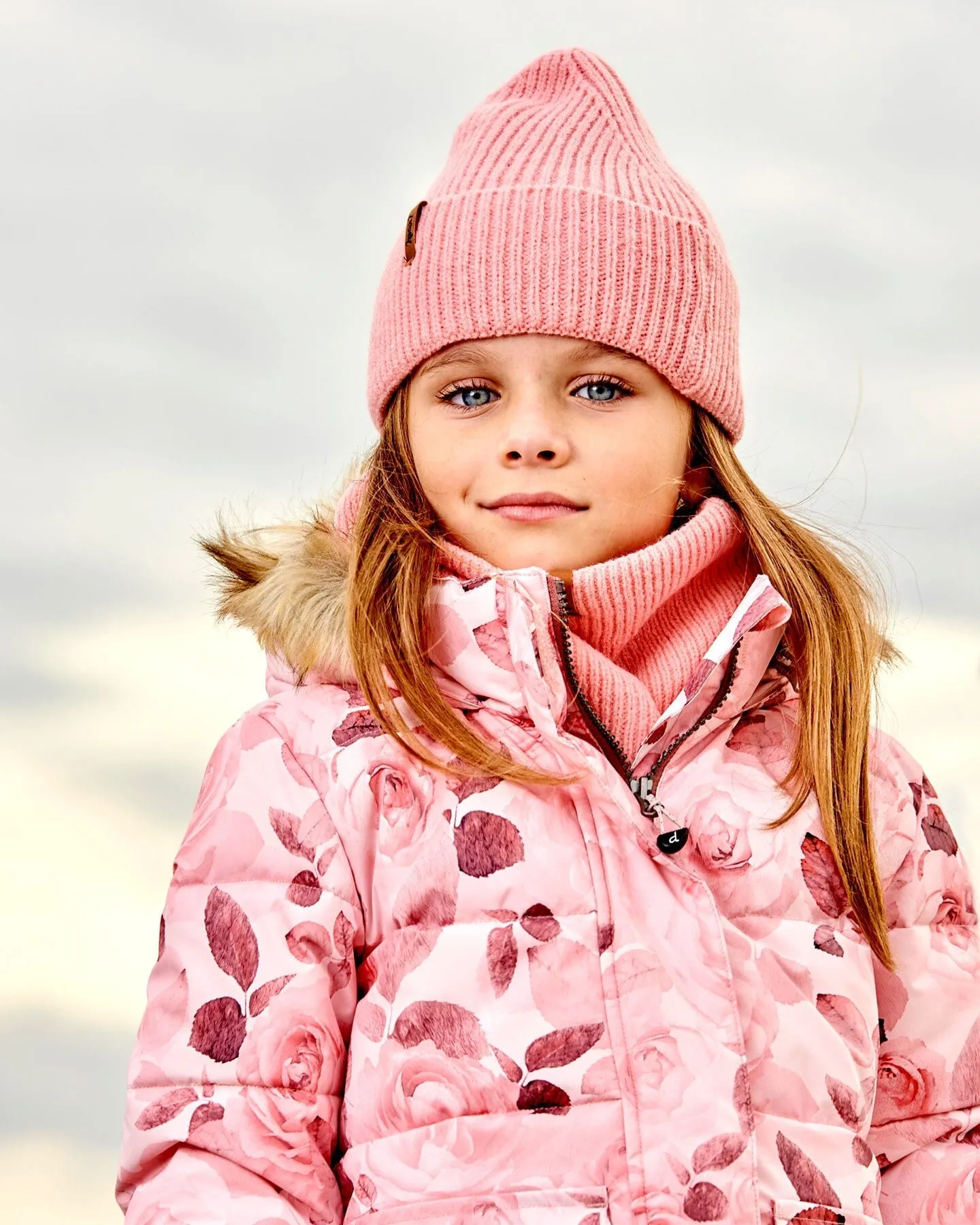 Mid-Season Knit Hat Pink