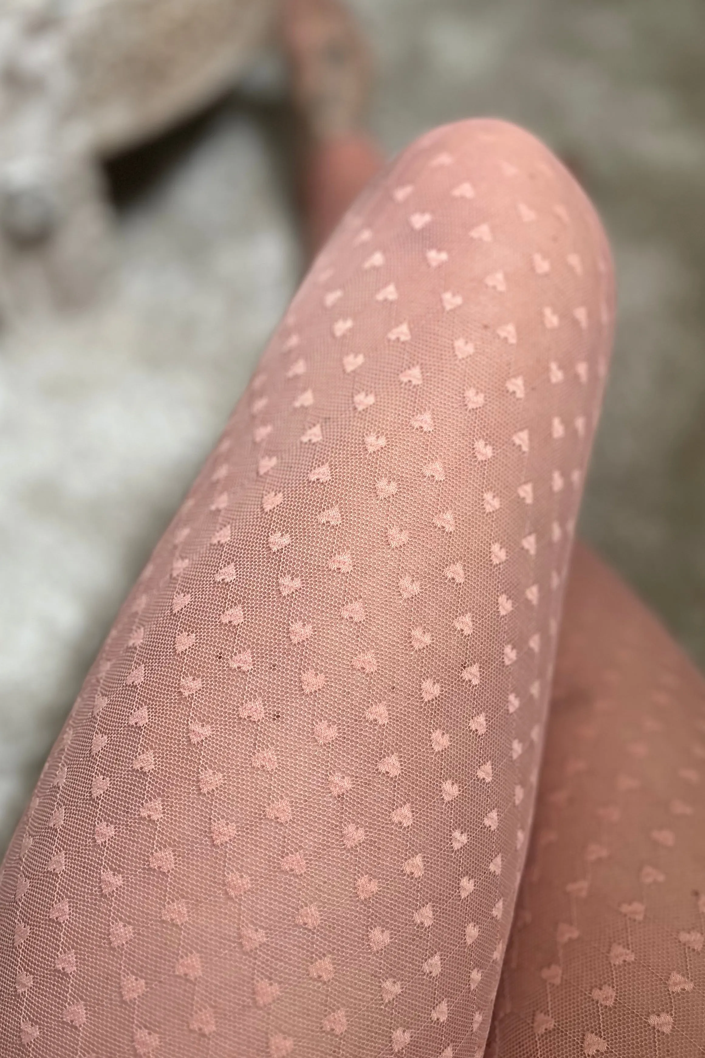 Nilla Heart Leggings | Rose | Leggings fra Liberté