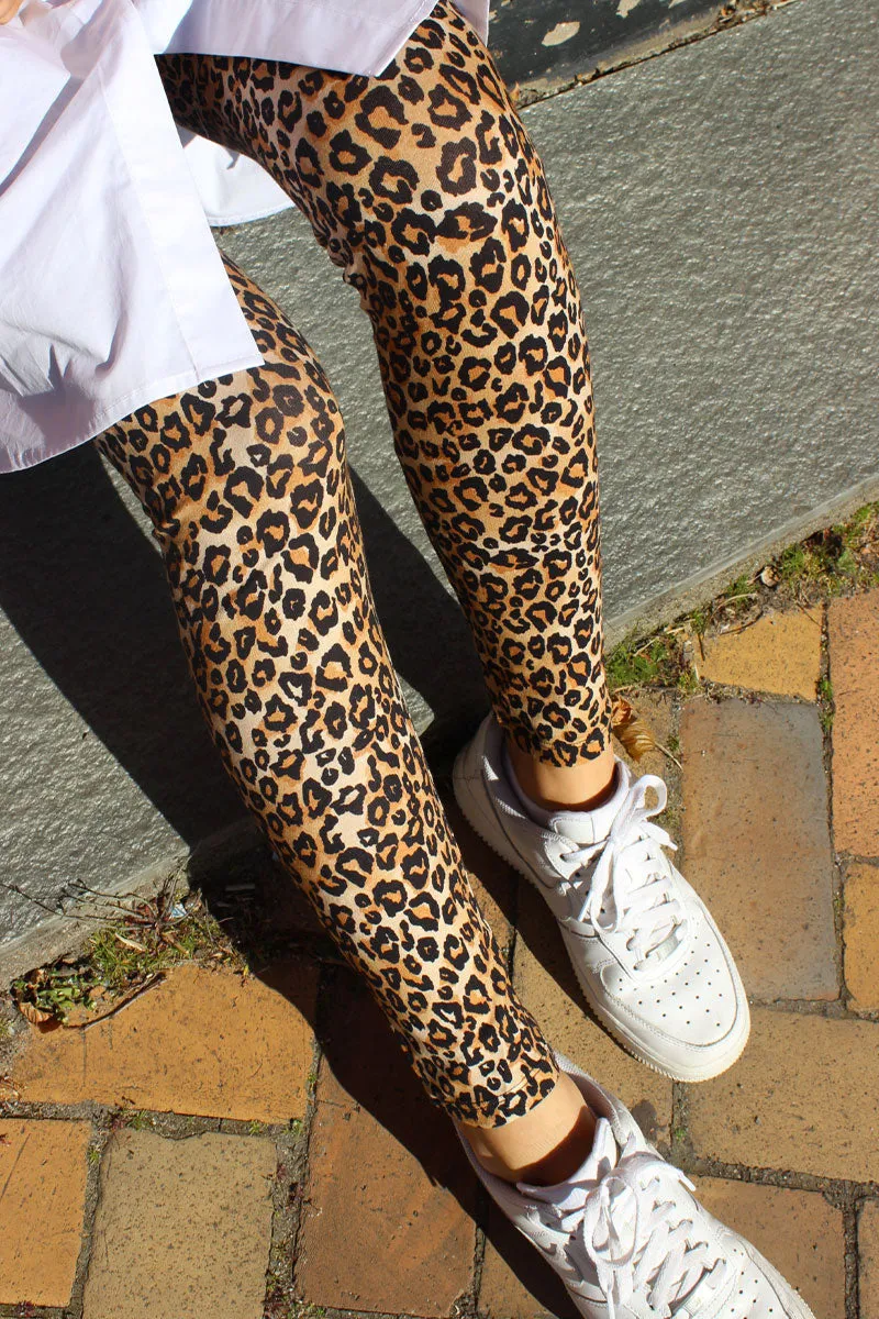 Ninni leggings |Leopard |Leggings fra Liberté