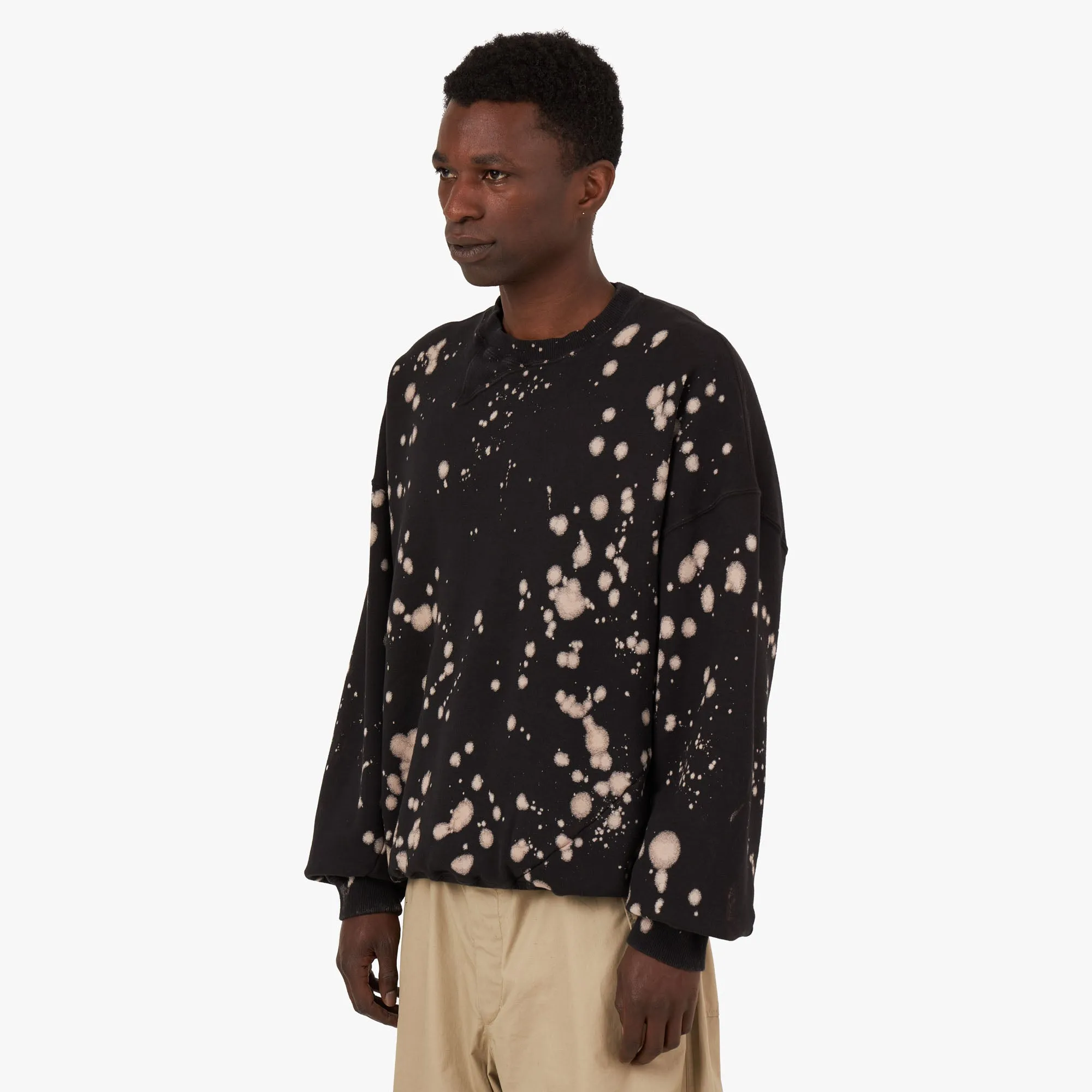 Noma TD Hand Dyed Twist Sweatshirt / Black