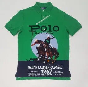 Nwt Polo Ralph Lauren Green 1967 Equestrian Classic Fit Polo