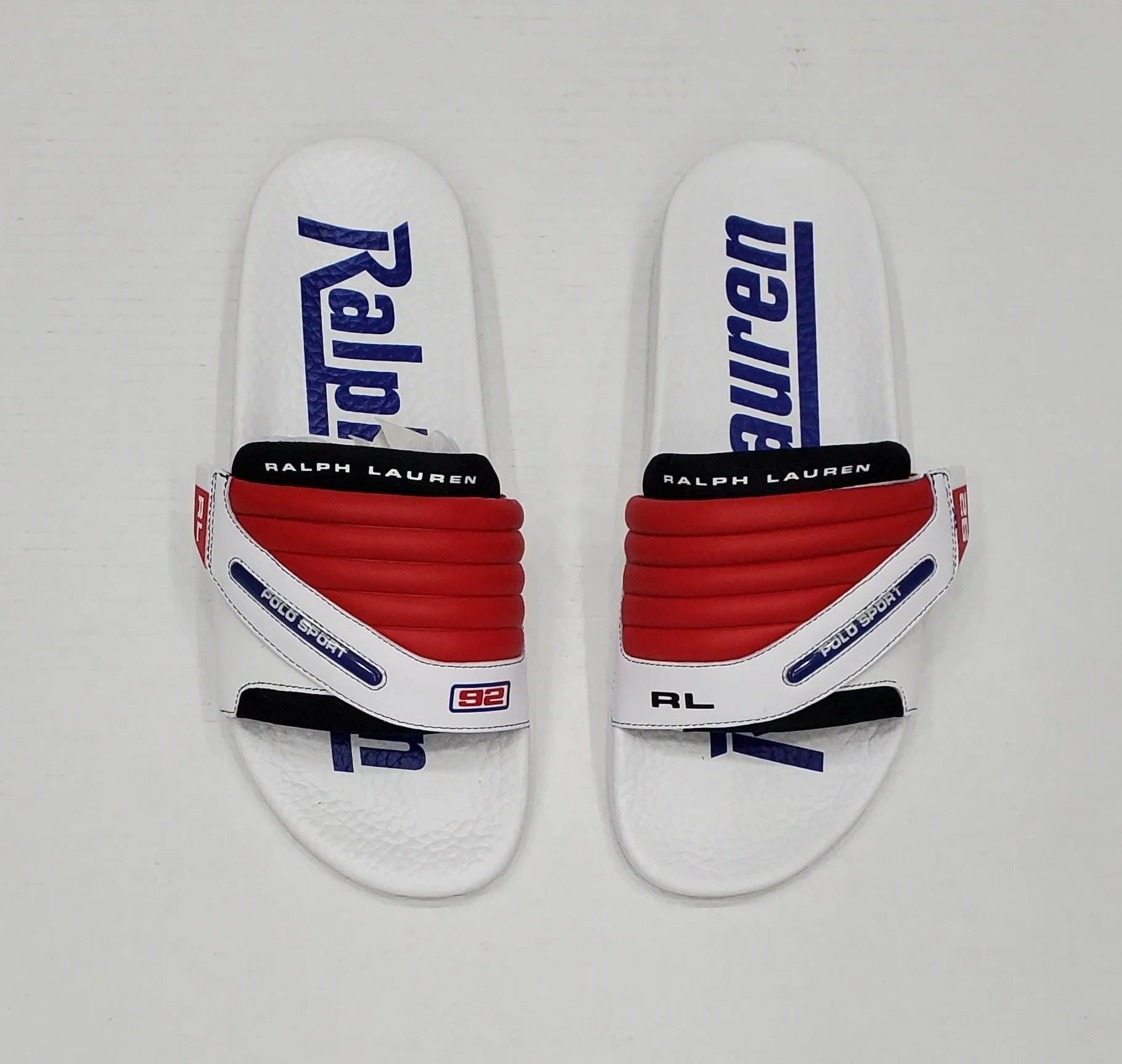 Nwt Polo Ralph Lauren Polo Sport RL 92 Slides