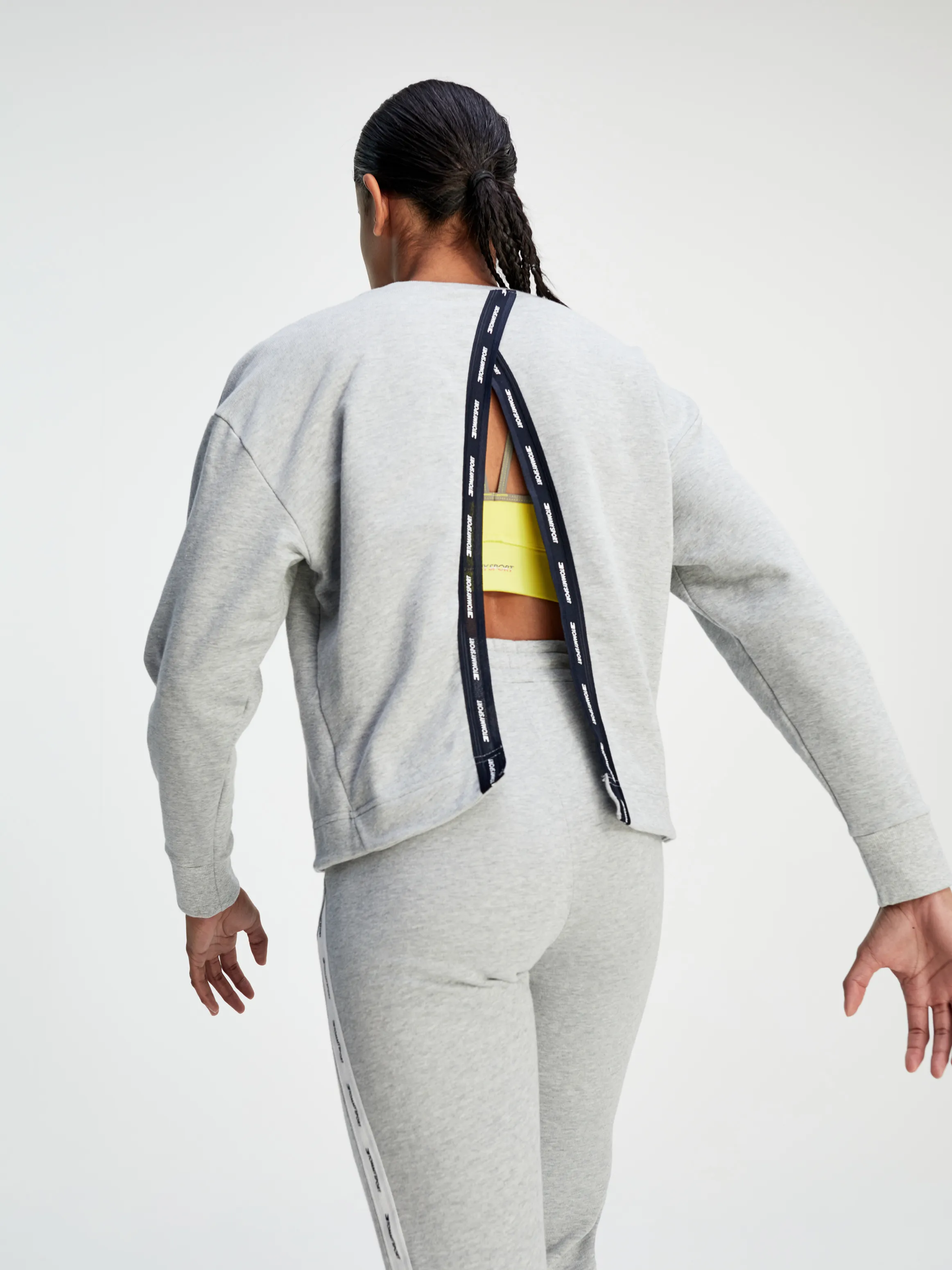 Open Back Tape Detail Sweatshirt | Sweatshirts & Hoodies | Tommy Hilfiger