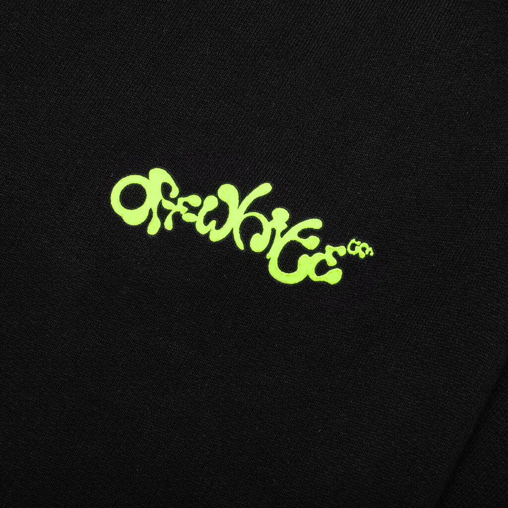 Opposite Arr Slim Sweatpants - Black/Lime