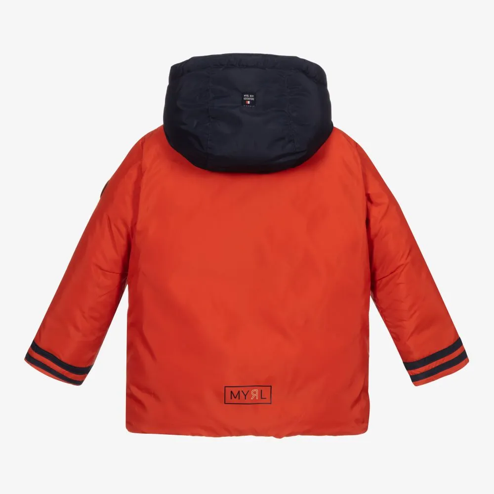 Orange Padded Duffle Coat