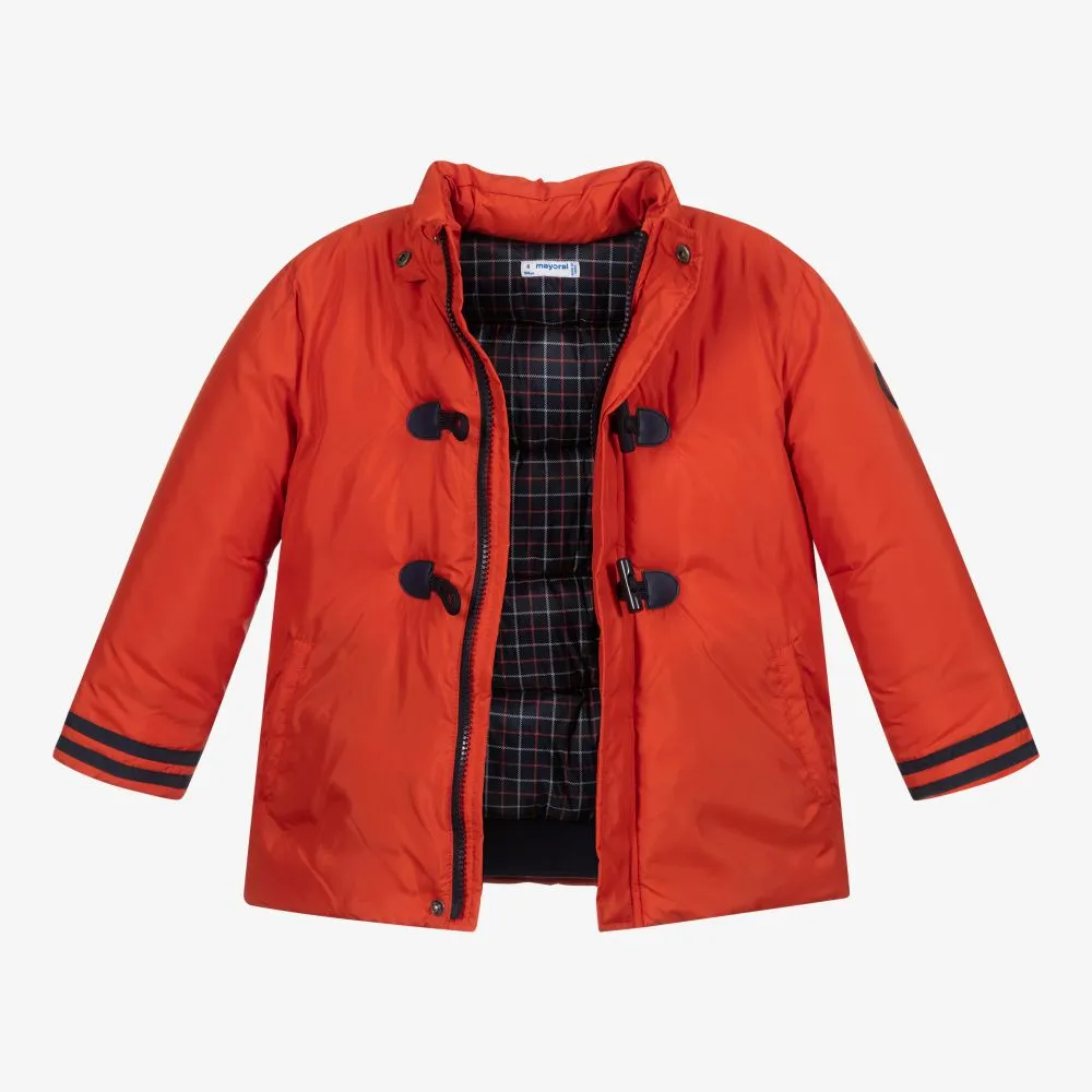 Orange Padded Duffle Coat