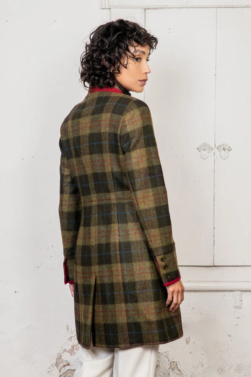 Pamela Tweed Coat - Auburn Check