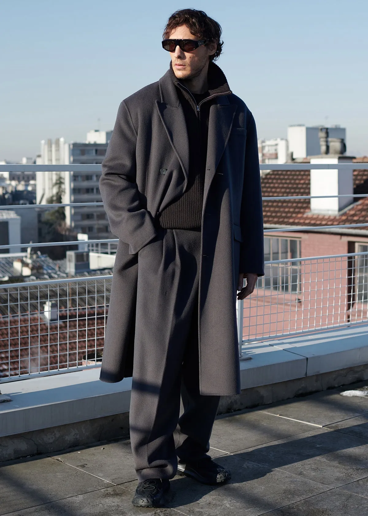 Paxton Wool Coat - Dark Grey