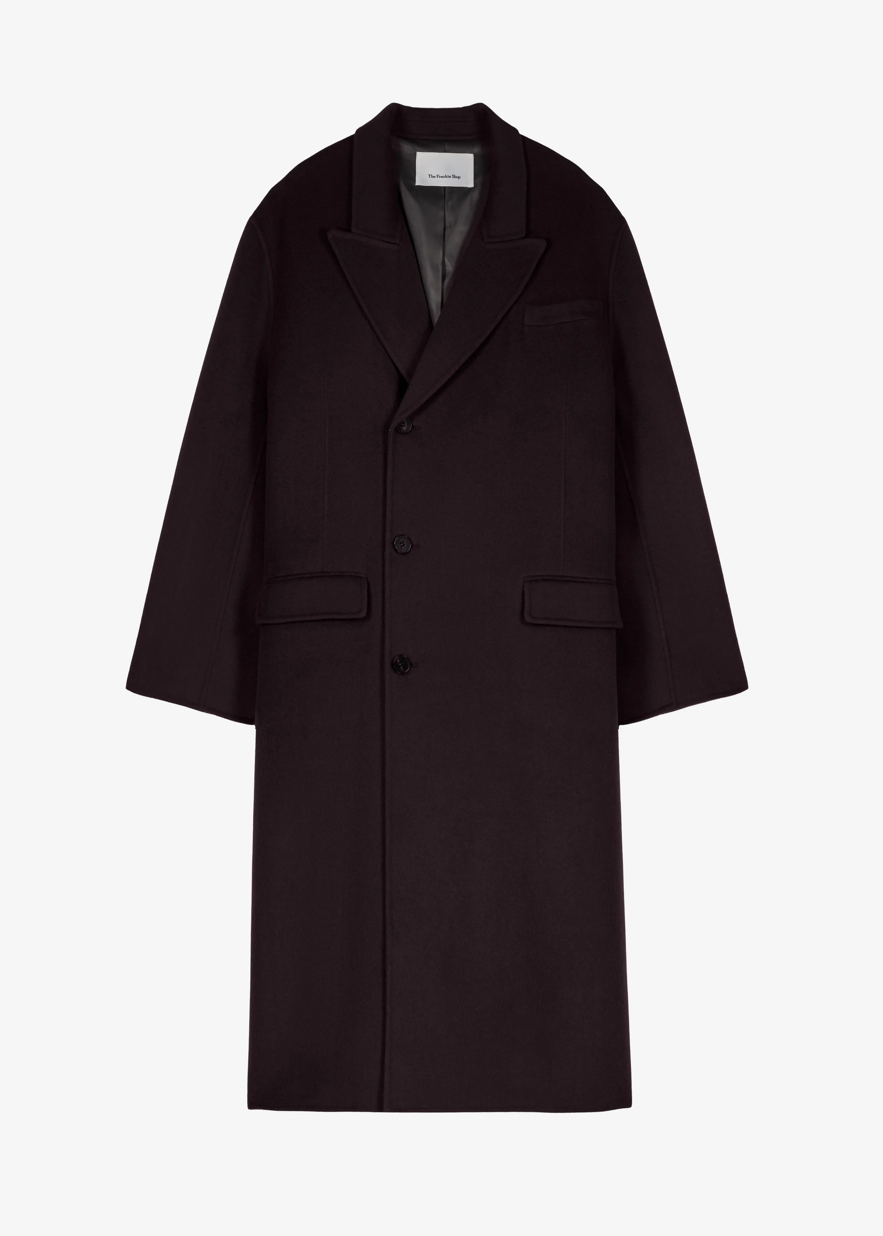 Paxton Wool Coat - Dark Plum