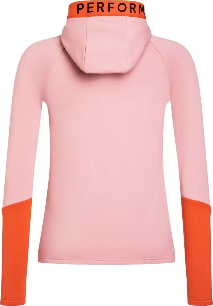 Peak Performance Women's Rider Mid Zip Hood Warm Blush/Paprika | Buy Peak Performance Women's Rider Mid Zip Hood Warm 