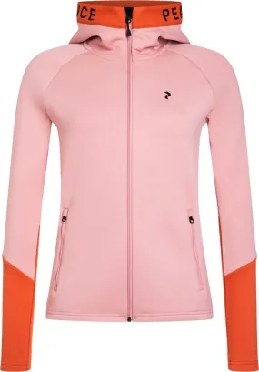 Peak Performance Women's Rider Mid Zip Hood Warm Blush/Paprika | Buy Peak Performance Women's Rider Mid Zip Hood Warm 