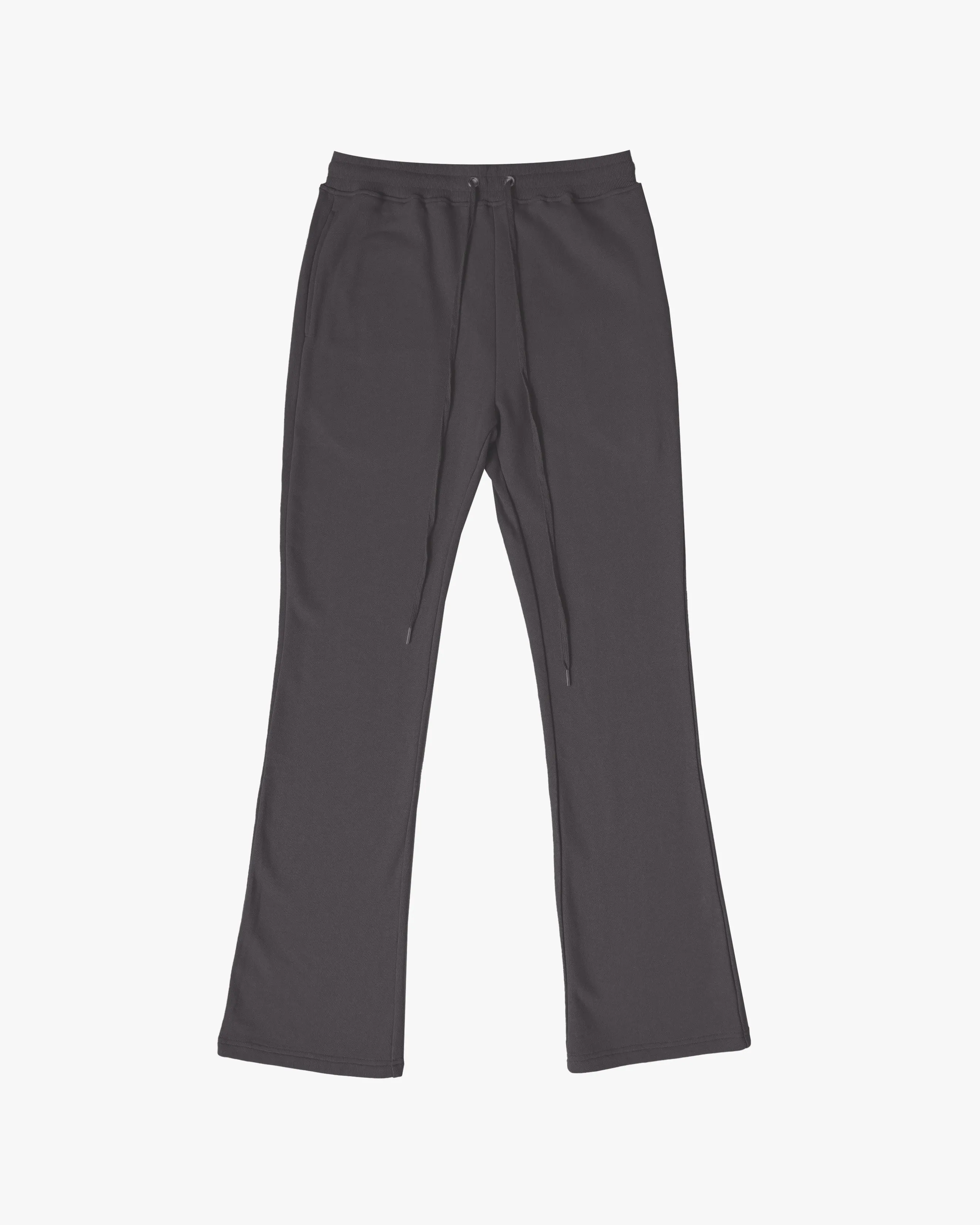 PERFECT FLARE SWEATPANTS-CHARCOAL