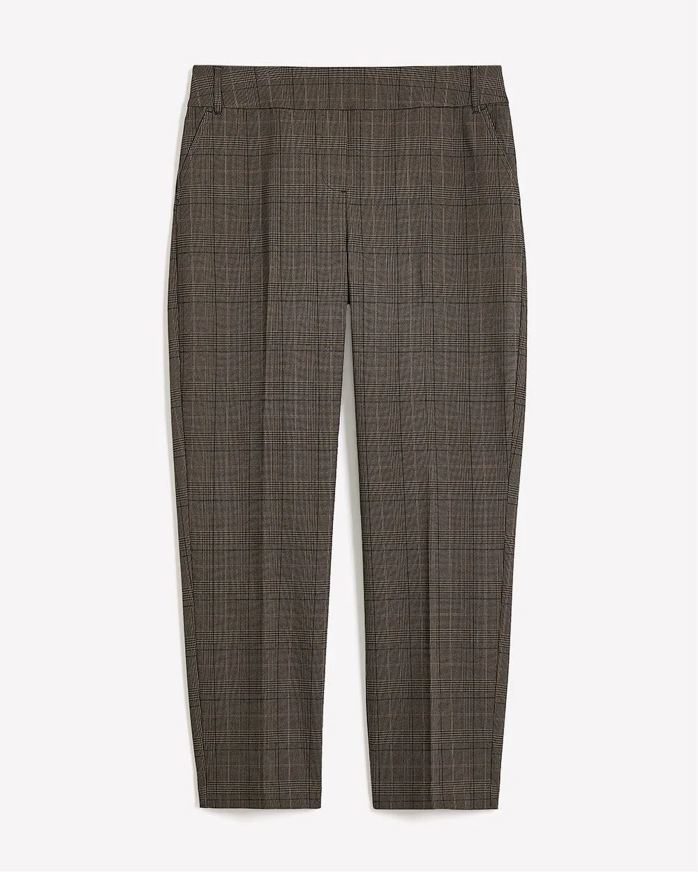 Plaid Straight-Leg Savvy Pant - PENN. Essentials