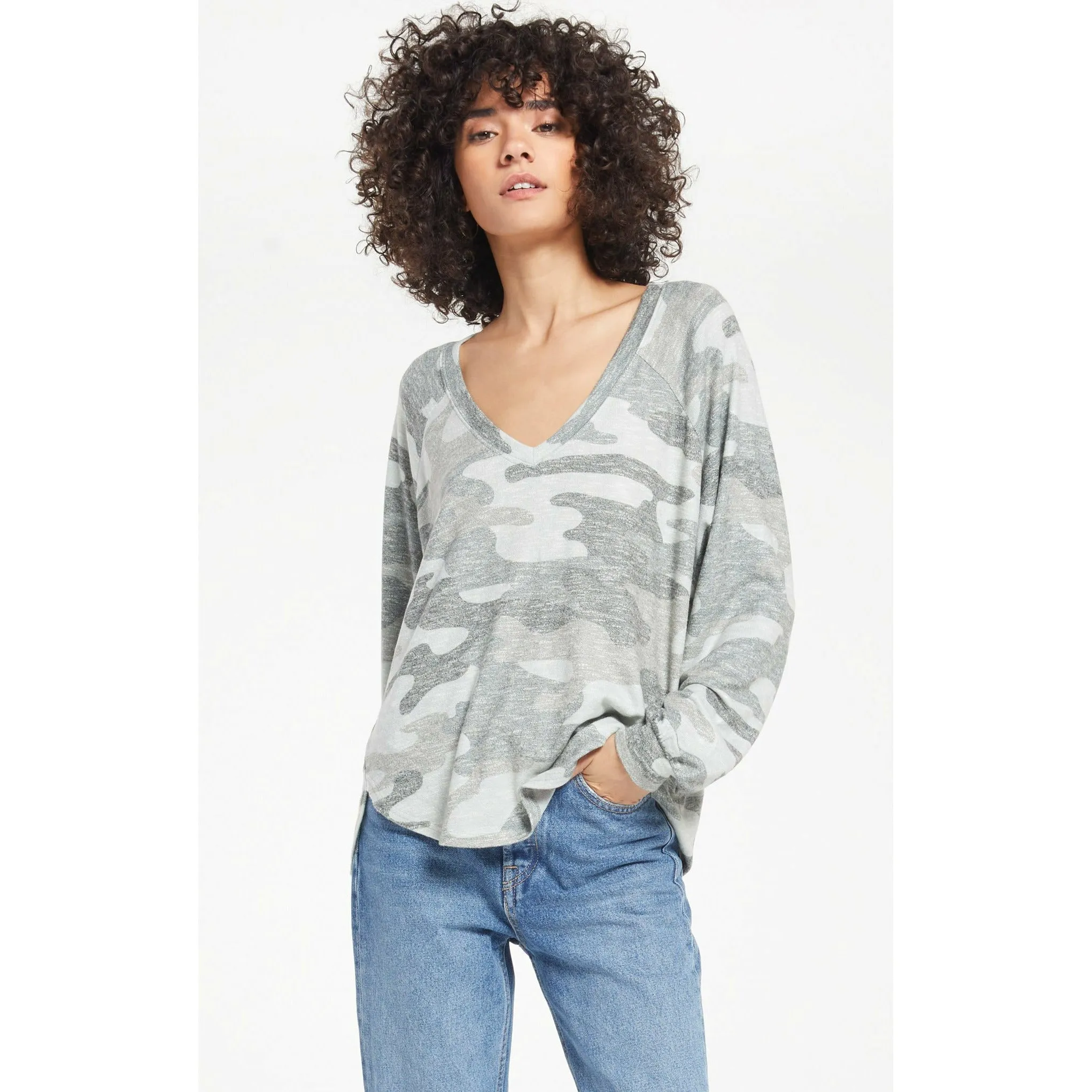 Plira Camo Sweater Slub