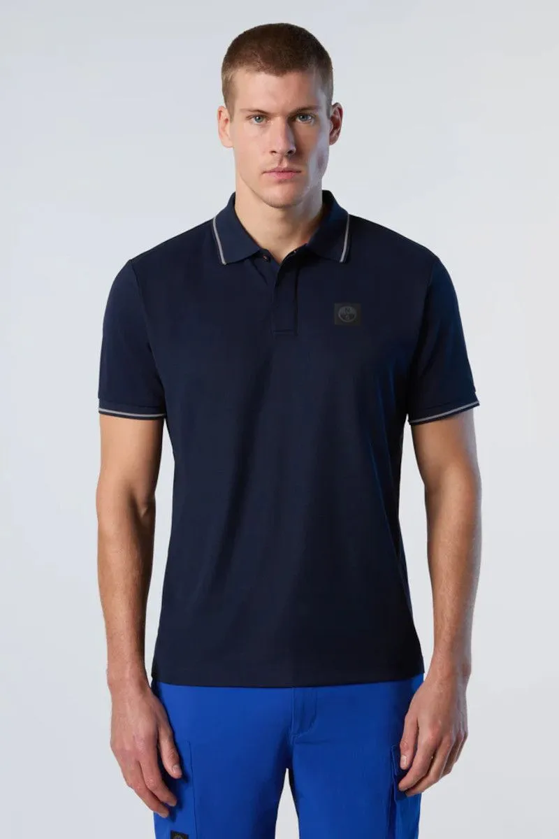 Polo Coolmax uomo Blu Cobalto