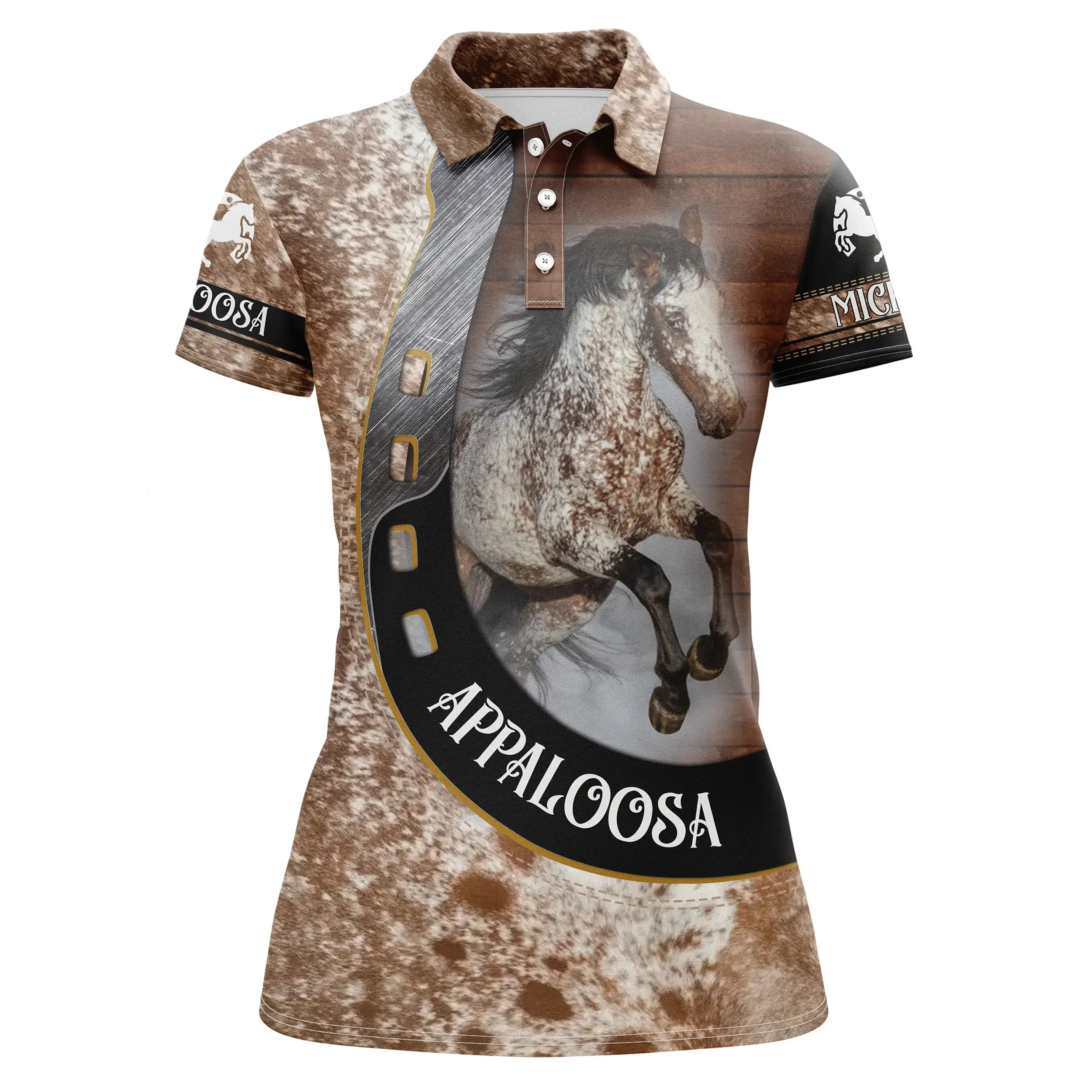 Polo quitation Homme Femme, Appaloosa Cheval, Cadeau Peronnalisé Fan des chevaux - CT05072209P