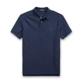 Polo Ralph Lauren - Slim Fit Mesh Polo Shirt in Navy