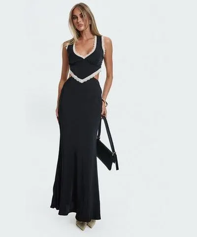 Princess Polly Keila Lace Trim Maxi Dress