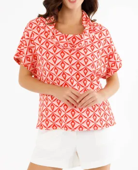 Retro Short Sleeve Cowl