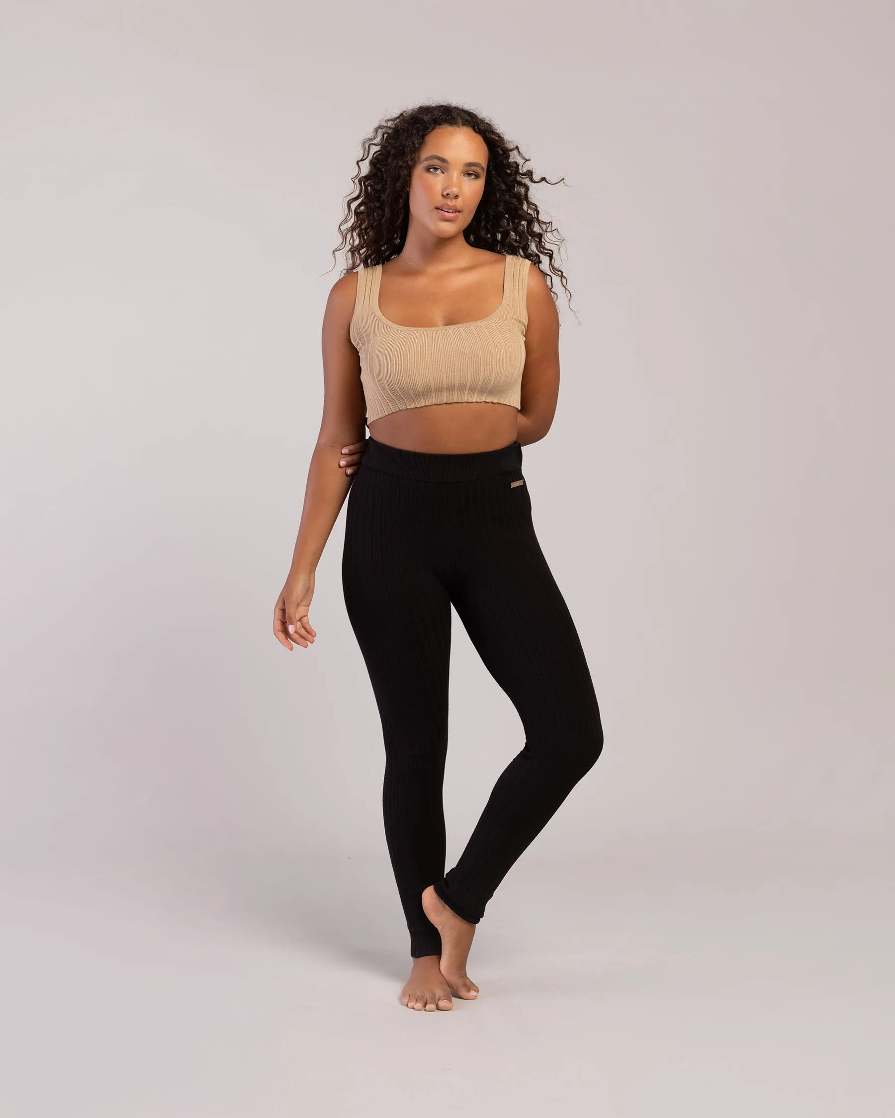 Rib Lounge Full Length Legging