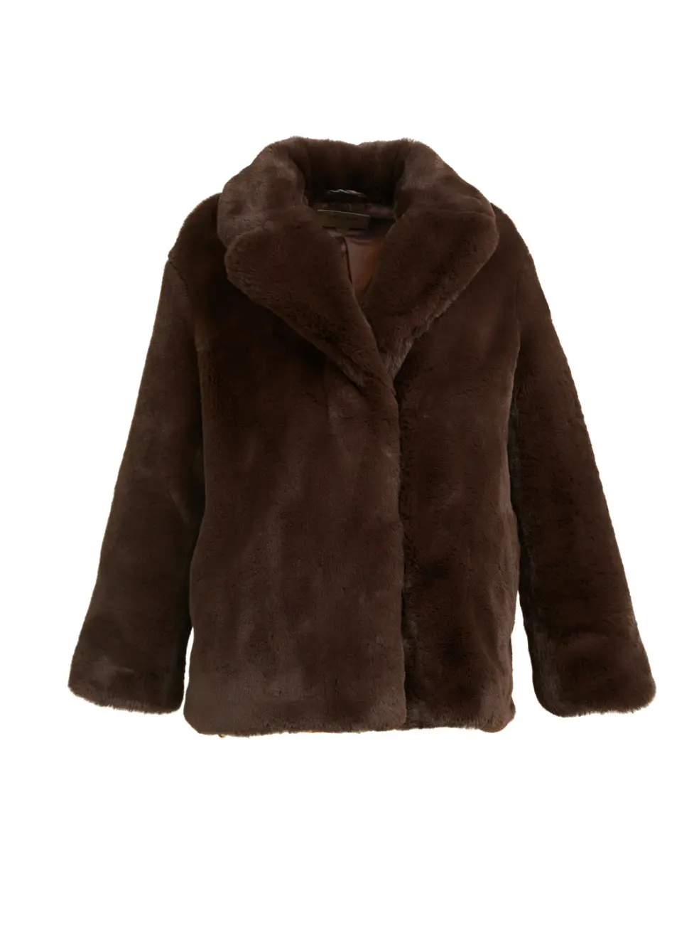 		Riley  Espresso Faux Fur Coat	