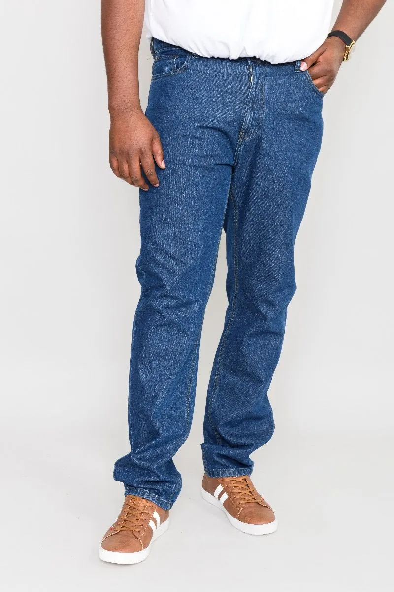 Rockford Long Leg Denim Jeans Blue Stonewash