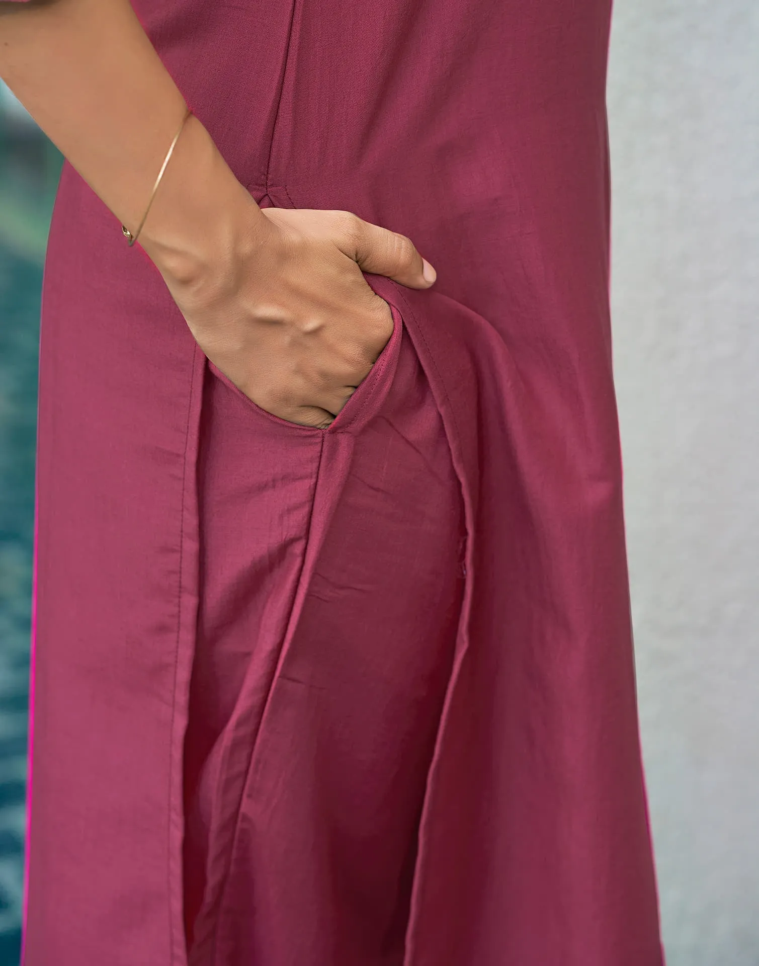 Rouge Pink Sequence Chinnon Straight Kurta With Pant And Dupatta